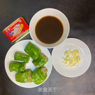 酱汁青椒火腿猪肉的做法步骤：5