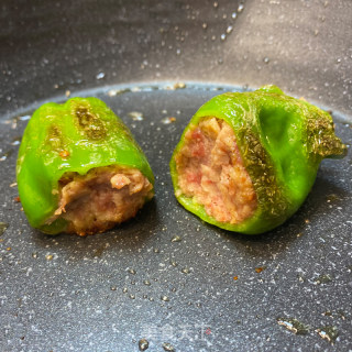 酱汁青椒火腿猪肉的做法步骤：6