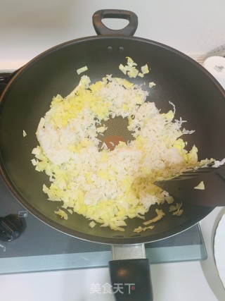 包菜炒饭的做法步骤：4