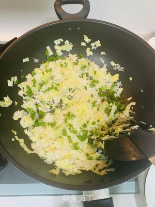 包菜炒饭的做法步骤：6