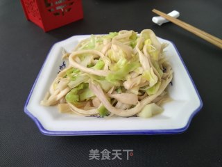 圆白菜烧杏鲍菇的做法步骤：6