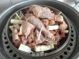 淮山蒸鸡的做法步骤：6