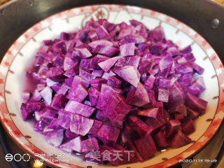 紫薯芝麻饼的做法步骤：2