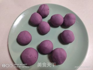 紫薯芝麻饼的做法步骤：4