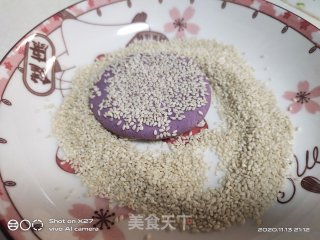 紫薯芝麻饼的做法步骤：5