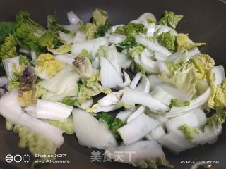 菜梗炒牛肉的做法步骤：6