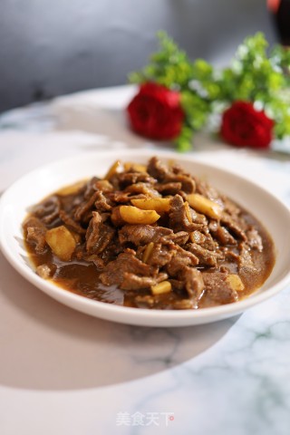 牛肉炒马蹄的做法步骤：7