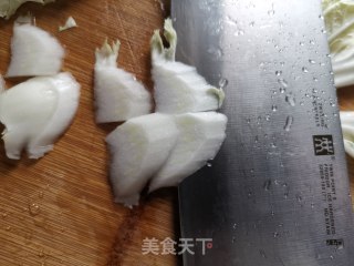 醋溜白菜的做法步骤：2