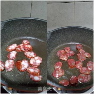 腊肠炒冬笋的做法步骤：3