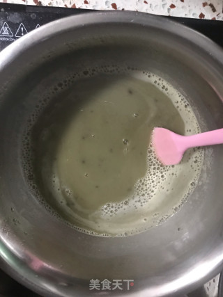抹茶水羊羹的做法步骤：4