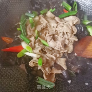 猪肝炒木耳的做法步骤：9