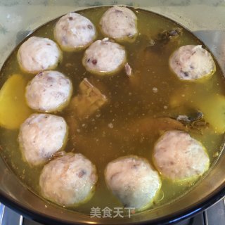 老鸭丸子汤的做法步骤：5