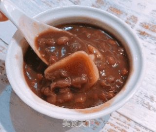 红豆年糕汤， 女生都爱喝的“女神汤”，今天喝这个准没错！的做法步骤：6