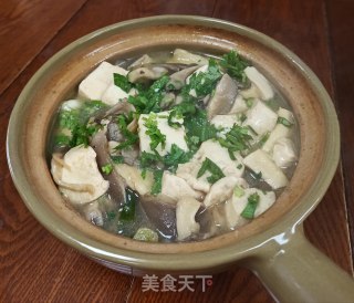 砂锅平菇豆腐的做法步骤：7