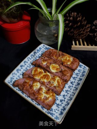 黑糖芝士烤紫薯吐司的做法步骤：9