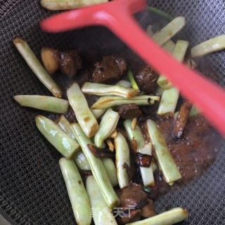 豆角焖南瓜面的做法步骤：8