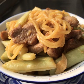 豆角焖南瓜面的做法步骤：17