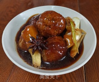 浇汁狮子头的做法步骤：13