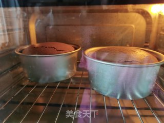 可可戚风蛋糕的做法步骤：12