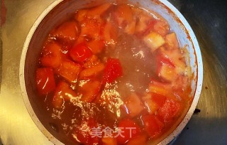 原创【????仙草味道????私房菜????】????女儿????的????味道????番茄????浓汤????的做法步骤：3
