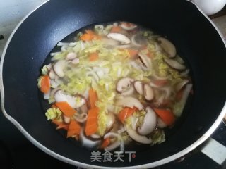 香菇白菜蛋花汤的做法步骤：4