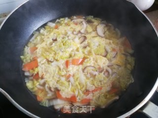 香菇白菜蛋花汤的做法步骤：6