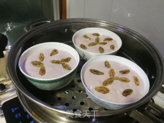 紫薯银耳鸡蛋糕的做法步骤：10