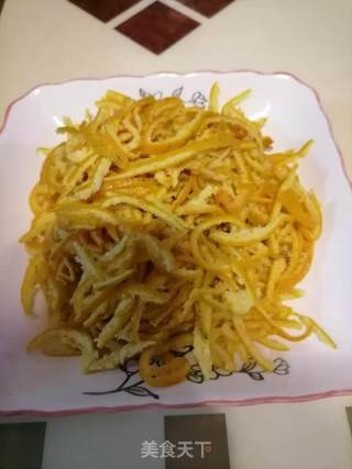 豆豉桔子皮的做法步骤：2