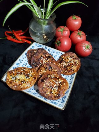 芝麻黑糖小脆饼的做法步骤：9