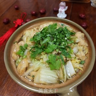 砂锅白菜豆腐果的做法步骤：7
