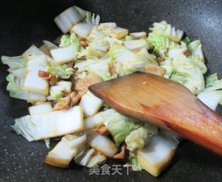 五花肉炒大白菜的做法步骤：6