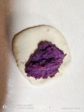 紫薯夹心面包的做法步骤：10