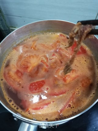 番茄肉丝蛋汤的做法步骤：5