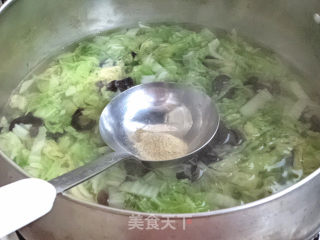 海参白菜汤的做法步骤：8