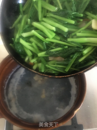 皮蛋春菜汤的做法步骤：8