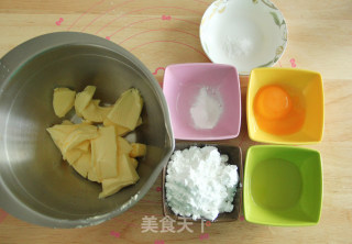 花型布列塔尼酥饼的做法步骤：1