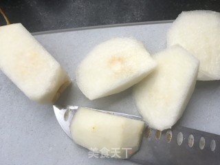 百香果柠檬蜜拌雪梨的做法步骤：2