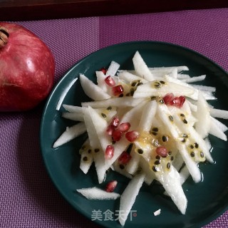 百香果柠檬蜜拌雪梨的做法步骤：7