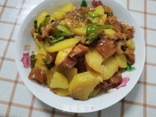 牛筋烧土豆的做法步骤：8