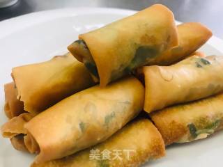 炸春卷的做法步骤：16
