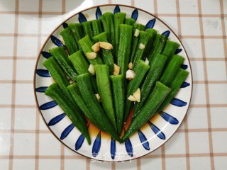凉拌秋葵的做法步骤：7