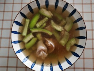 丝瓜云吞汤的做法步骤：11
