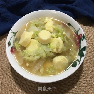 玉脂豆腐白菜汤的做法步骤：9