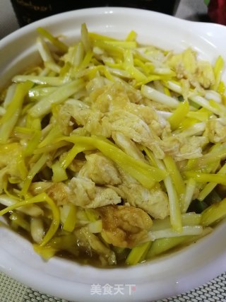 蒜黄炒鸡蛋的做法步骤：5