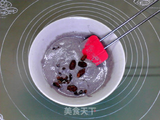 葡萄干黑米糕的做法步骤：6