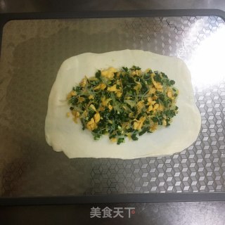 虾皮韭菜饼的做法步骤：17