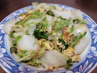白菜炒鸡蛋的做法步骤：6
