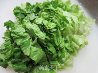 生菜虾皮炒饭的做法步骤：3
