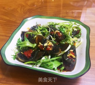 苦菊拌松花蛋的做法步骤：6