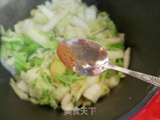 虾仁白菜炖粉条的做法步骤：6